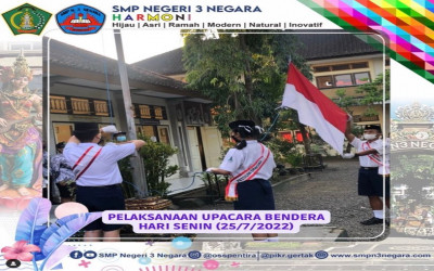 Pelaksanaan Upacara Bendera Pagi