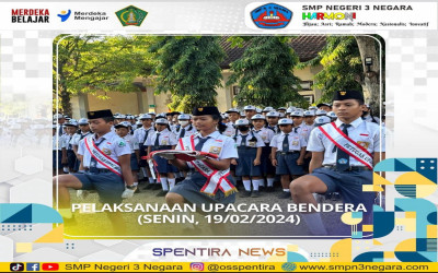 Pelaksanaan Upacara Bendera (Senin, 19/02/2024)